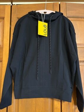 Lole Women’s Black Hoodie - Pullover Drawstring Sweatshirt. NWT!
